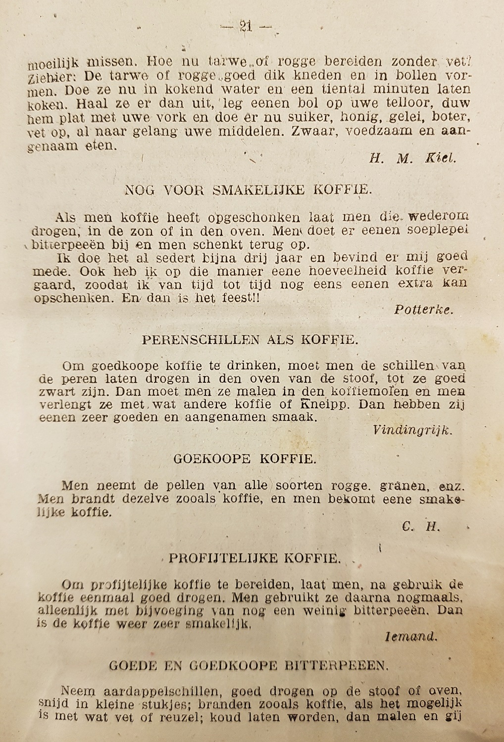 ‘100 recepten van het Oorlogskeukenboek’, 1916. Collectie Erfgoedbibliotheek Hendrik Conscience, Antwerpen.
